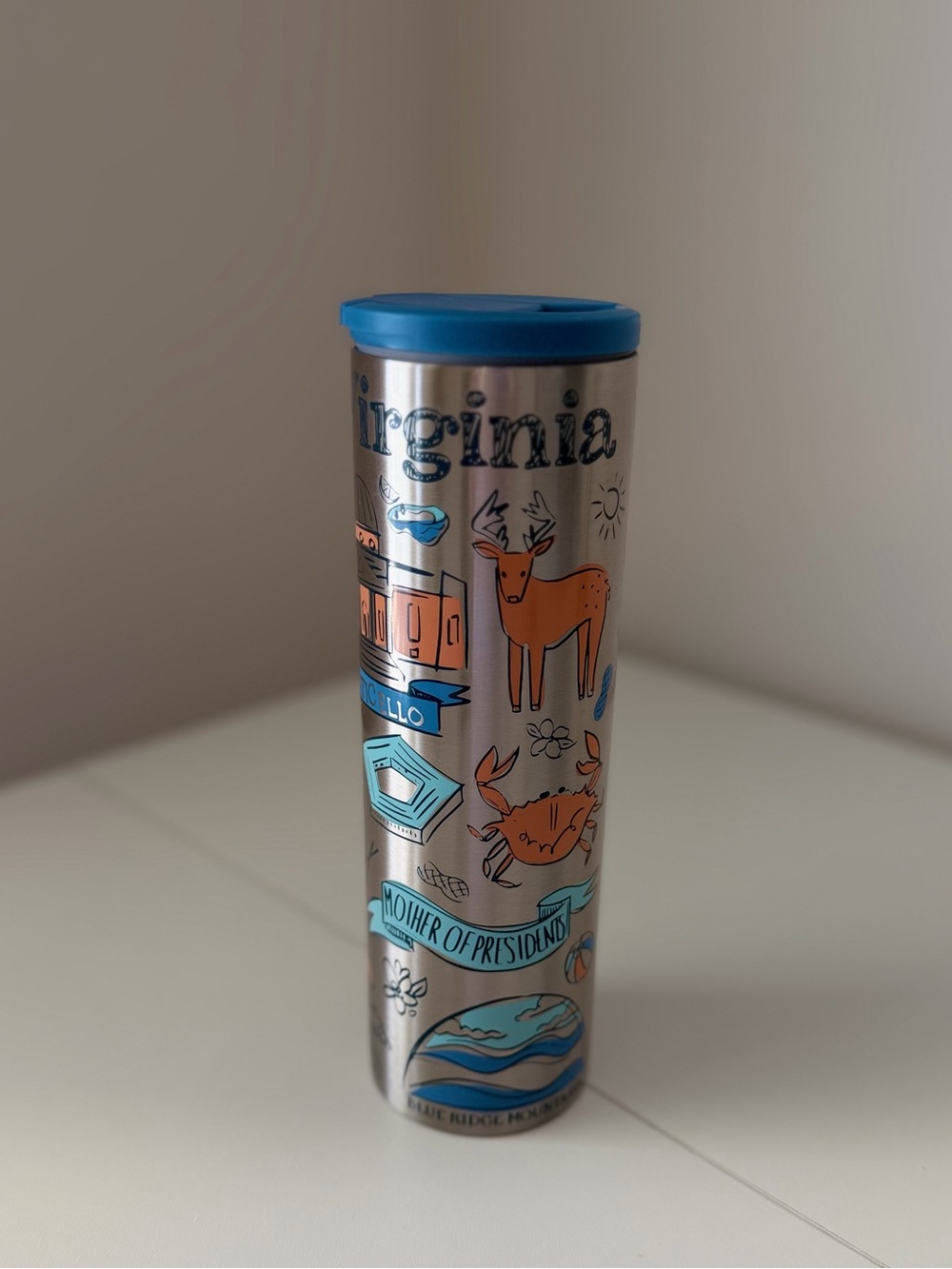 Starbucks Virginia Been There Series Stainless Steel Travel Tumbler 16 oz
